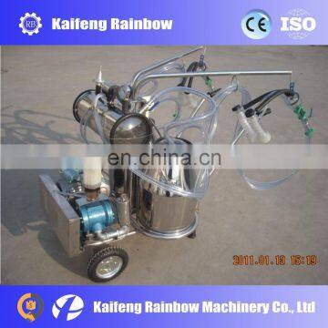 Stainless Steel Double Single Bucket Portable Goat Cow Milking Machine