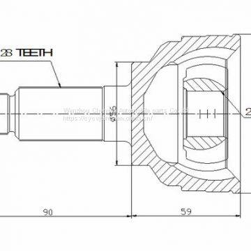 OUTER CV JOINTS /MA-18/G047-25-500/G560-25-510A/GD19-22-510/G576-25-600 photo-1