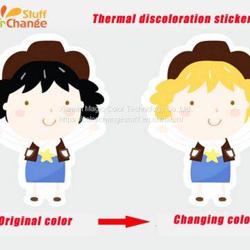 Self-adhesive Temperature Sensitive Color Changing Sticker by ColorChangeStuff