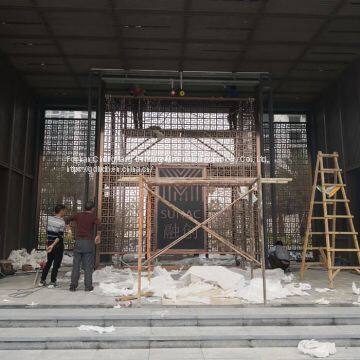 For Restaurant / Lobby Aluminum Window Grill Aluminum Windows With Grill photo-3