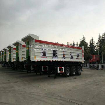 3 Axles 35cbm 50 Ton Dump Trailer/Tipper Trailer/Dump Trailer for Philippines photo-3