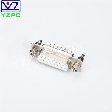 D-SUB DP 15Pin Connector Female Two Row Welded Plate Riveting Harpoon 6.0 The Lock10.0 Screw photo-3