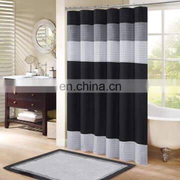 Modern design 3D Digital Printing Bathroom Shower Curtain, Durable Waterproof Mildew Resistant Shower Curtain