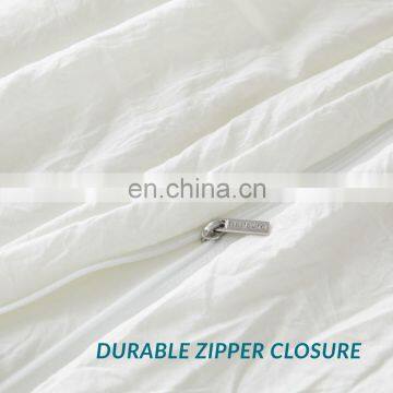 2020 Popular Products Soft Twin Microfiber Washed Machine Bedding Duvet Cover Set photo-7