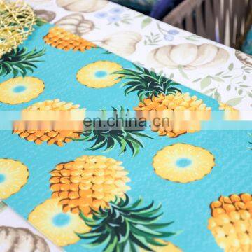 2019 Amazon Top Seller Digital Print Tropical Pineapple Printed Table Runner For Home Decor photo-3