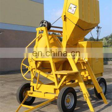 500L Four Wheeled Diesel Self Loading Concrete Mixer Machine Portable With Lift Price photo-2