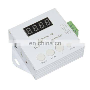 DC5V-12V WS2812B/WS2811/WS2813/USC1903/6803 Music X2 Led Music Controller Strip Modules MAX 1000pixels With RF Touch Remote photo-2