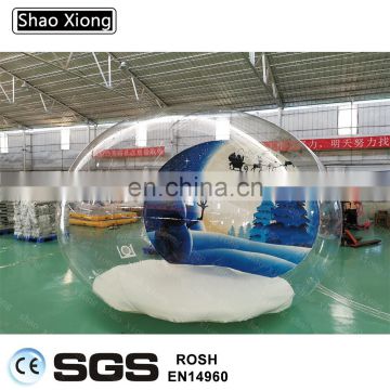 Christmas Decoration Supplies Advertising Inflatables Snow Globe Inflatable Christmas Snow Globe Tent Ball