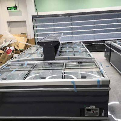 Supermarket Chest Freezer Combined Island Freezer Horizontal Display Freezer Sold in UK photo-2