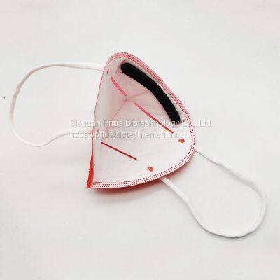 Red Color FFP2 Particulate Respirator Dust Mask CE En149 photo-2