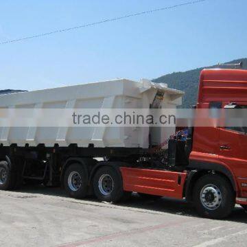 Dongfeng truck tractor and dump semi-trailer lw