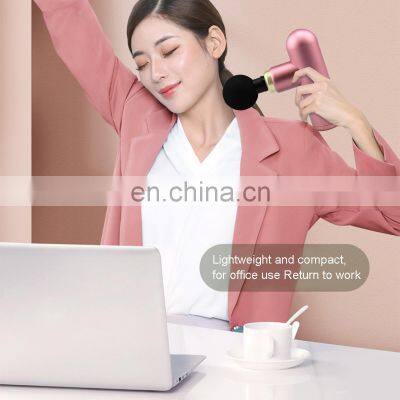 USB Rechargeable Handheld Electric Massager Relive Sore Muscle Stiffness Super Quiet Portable Massage Gun With 4 Massage Heads photo-5