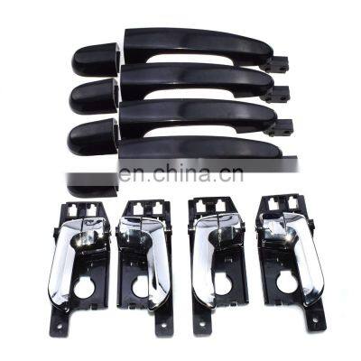 New 8PCS Exterior Inner Door Handle Front Rear Left Right for Kia Sportage 05-10