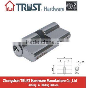 China 70mm euro profile brass cylinders lock