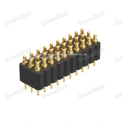 Dnenlink 2.00mm Pitch Triple Row H4.0mm Straight SMT Type Male Header PogoPin Connectpr photo-3