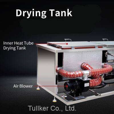 Tullker Three Tank Industrial Ultrasonic Cleaner Filter Rinse Dryer Customization Customizable photo-4