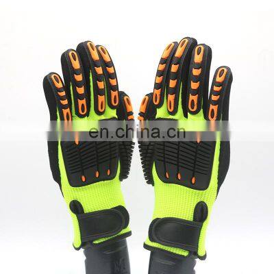 High Impact TPR Knuckle Protection Glove Mechanic Gloves