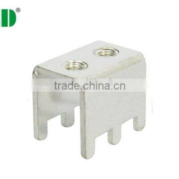 PCB terminal brass with screw M4 AO-15/6J-N2 silver color