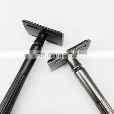 Professional Barber Razor Women Reusable Rose Gold Metal Shaving Safety Razor photo-4