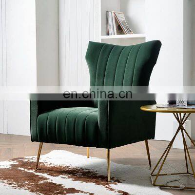 Sofas Gold Nordic Single Velvet Chair Luxury Upholstered Modern Home Cheap Sectionals Set Furniture Living Room Office Sofas