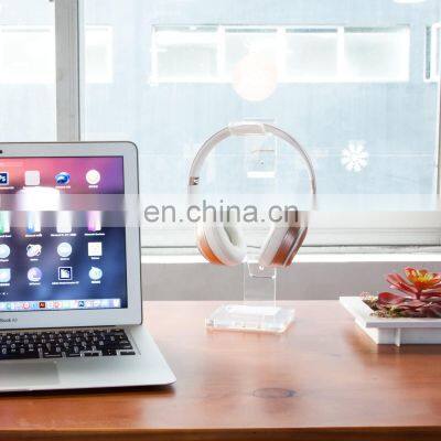 New Arrival Acrylic Headphone Stand Holder Headset Holder With Cable Organizer photo-5