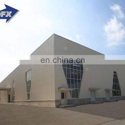 Prefabricated Construction Steel Structure 4S Car Shop /Structural Exhibition Hall