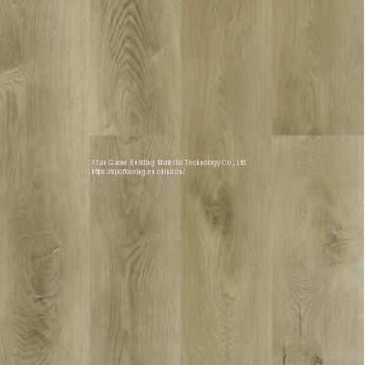 GKBM LS-M029 Fire Retardant Noise Prevention Brown Wood Grain Click Vinyl SPC Flooring