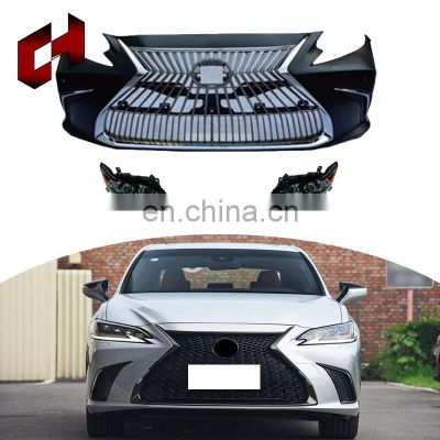 CH New Upgrade Luxury Front Bumper The Headlamps Car Parts Accessories Grille Body Kit For Lexus Es 2013-2017 Upgrade To 2018