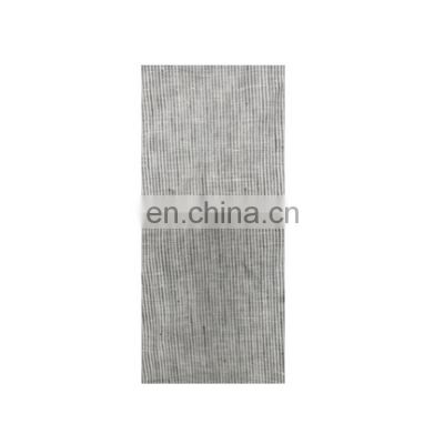 Highest Quality Linen Dresses Women Stock Sample Woven Plain Linen