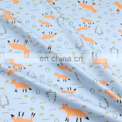 Cartoon Fox Stripe Printed Cotton Children's Bedding Fabric Wholesale photo-3