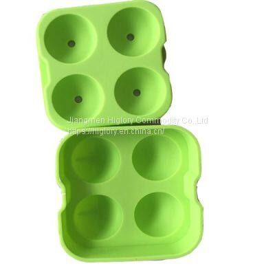 2022 Amazon Hot Selling Ball Shape Household Silicone Freezer Trays Silicone Ice Cube Mold Seals In Freshness With Lid photo-3
