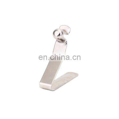 Customized V Shape Steel Spring Button Clips for Tube