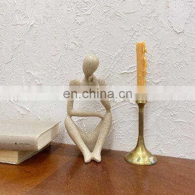 Creative Modern New Design Fancy Table Decoration Home Nordic Abstract Thinking People Ceramic Decoration for Office Home Decor photo-5