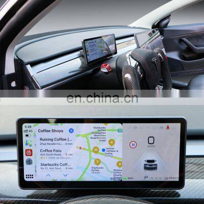 Car Instrument Cluster Control Android Panel Digital Lcd Dashboard Display Steering Wheel Touch Screen for Tesla Model 3/Y photo-2