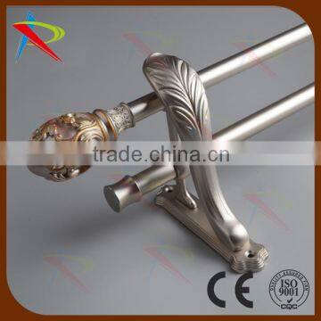 Hot sales similar as wooden style metal curtain rod curtain pole                        
                                                Quality Choice