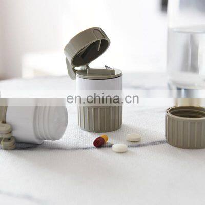 Portable Grinding Plastic Box Portable Medicine Wholesale Custom Logo Pill Organizer Modern