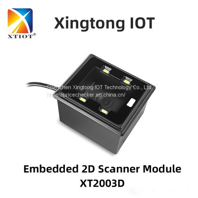 XT2003D Recessed Barcode Scanner Module Embedded 1D 2D Reader Counter-Mountable Embedded Barcode Scanner For Retail Shops