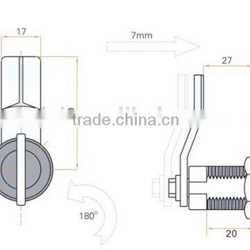 2015 FEILEI MS711-2-3 180 Degrees Twist Cam Lock With Small Handle photo-5