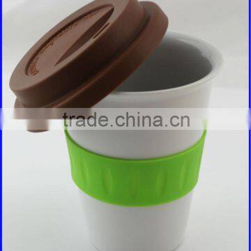 Ceramic Travel Mug with Silicone Handle