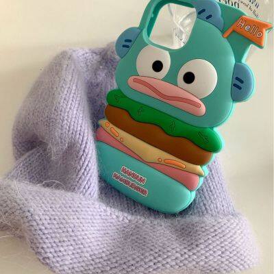 Clownfish Hamburger Silicone Case Cartoon Silicone For Phone 14/15 Cute Cartoon For Iphone Silicone Case Cover photo-4