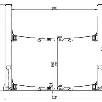 China Factory 4000kg 2 Post Car Lift Machine for Sale photo-3