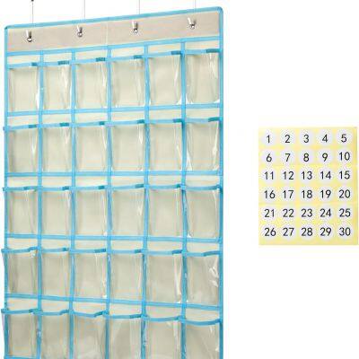 Classroom Pocket Chart Organizer,Cell Phones Calculator Holder,Hanging Wall Organizers photo-5