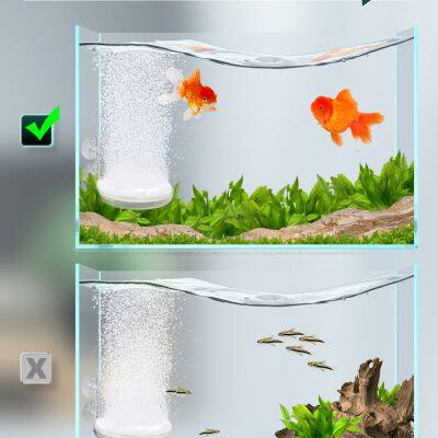 Boxtech Aquarium Nano Air Stone Fish Tank Ultra Silent Nano Bubble Stone Silent Diffuser for Dissolved Oxygen（100 MM） photo-3