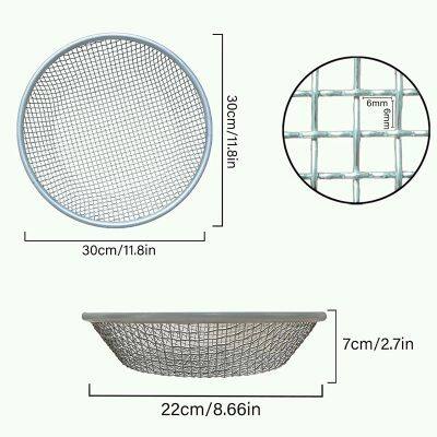 New Arrival 30cm Diameter Circular Mesh Sieve 4mm Stainless Steel Wire for Agriculture Factory Processing Service for Filters photo-3