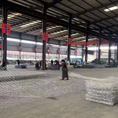 Gabion wire mesh water conservancy project, Reno mattress river regulation, flood control, reinforced revetment slope protection