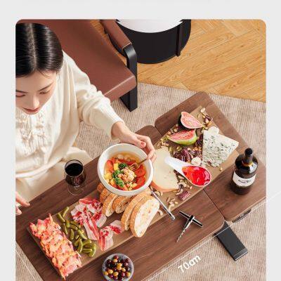 Mns Standing Desk Hand Lift Table Glass Study Table for Living Room Furniture Linear Actuator for Enhanced Work photo-3