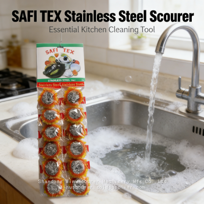 Heavy Duty 12pcs Pack Steel Scrub Ball Remove Burnt Food From Toaster Ovens for Household Clean