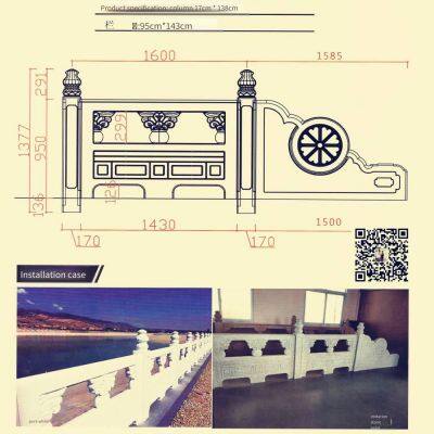 Concrete Stone Imitation Railing Molds, Manufacturers of Wood Grain Imitation River Channel Fence Molds photo-2