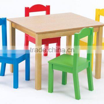 High Quality Hot Selling Kid's Wooden Table and Chairs Classroom Desk and Chair Quality Choice photo-3