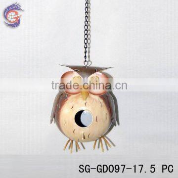 metal animal shape owl bird house glow in dark decoration                        
                                                                Most Popular